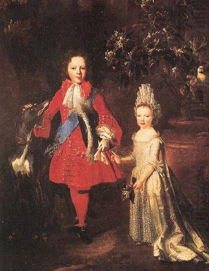 Nicolas de Largilliere Portrait of Prince James Francis Edward Stuart and Princess Louisa Maria Theresa Stuart china oil painting image
